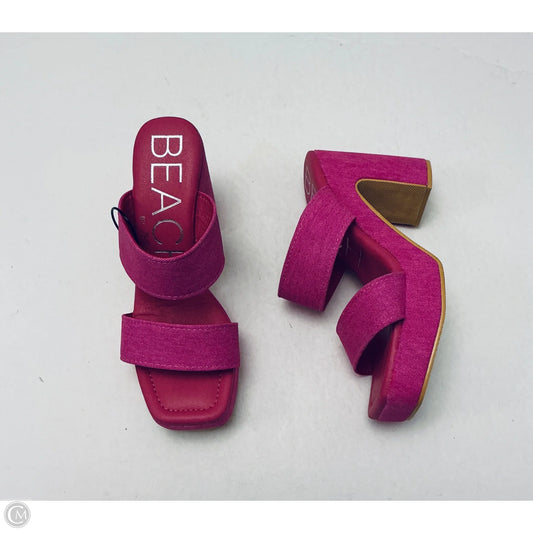 Sandals Heels Block By Matisse In Pink, Size: 8