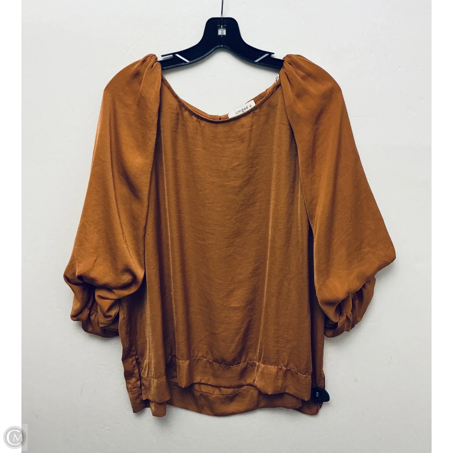 Top Short Sleeve By Umgee In Gold, Size: 2x