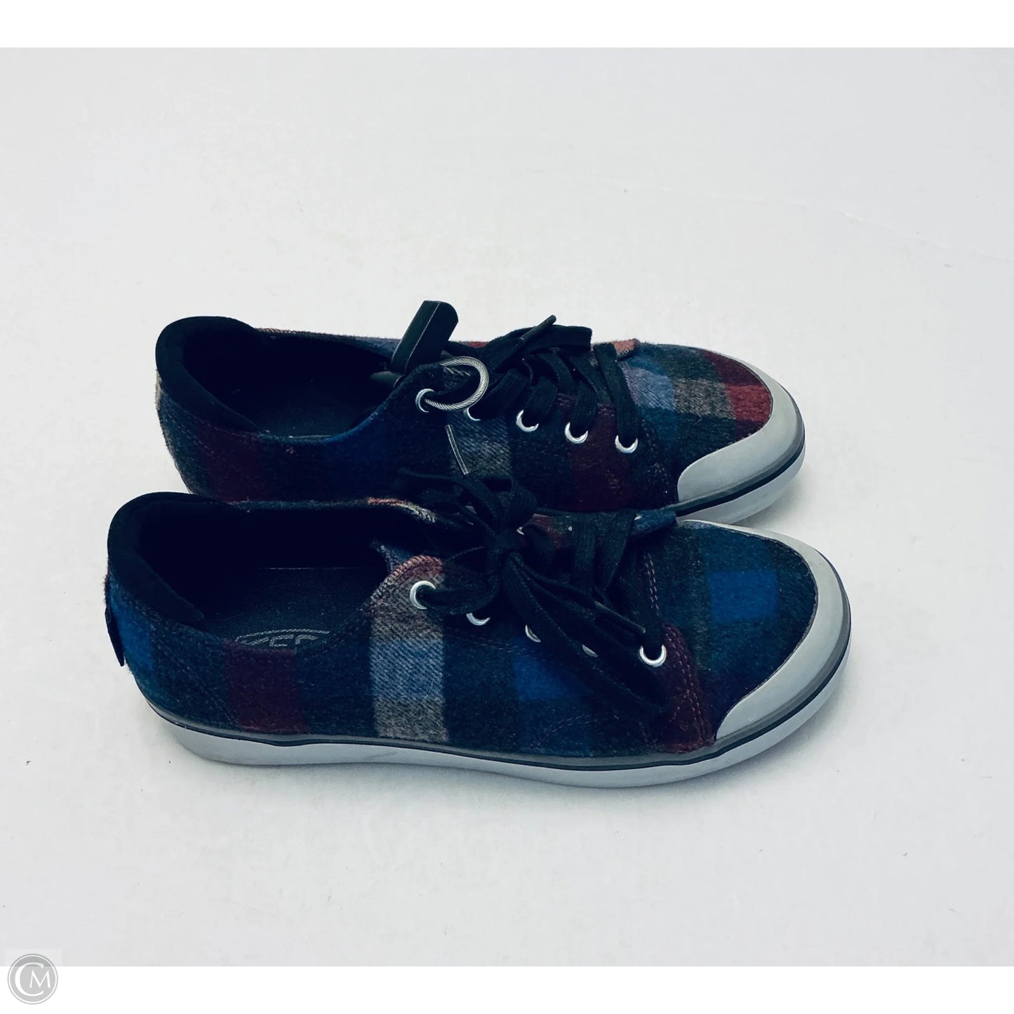 Shoes Flats By Keen In Plaid Pattern, Size: 9