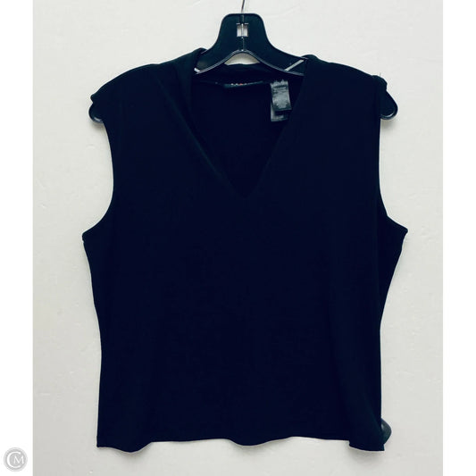 Top Sleeveless By Axcess In Black, Size: Xl