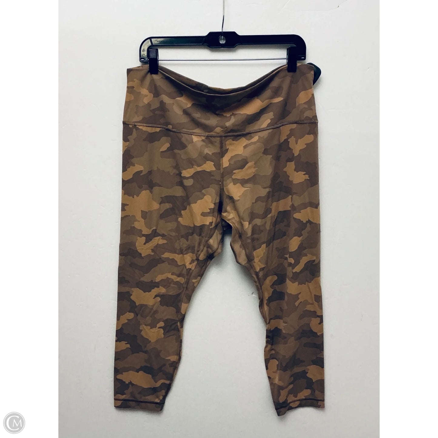Athletic Leggings By Lululemon In Camouflage Print, Size: 18