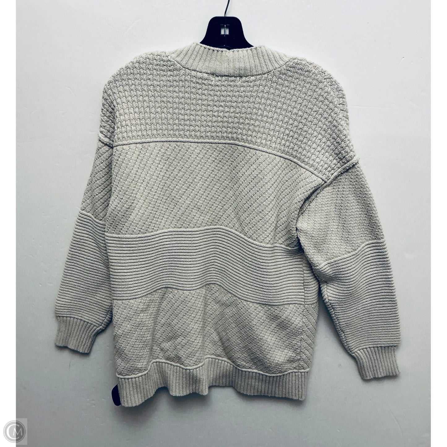Sweater Cardigan Designer By Frye In Cream, Size: M