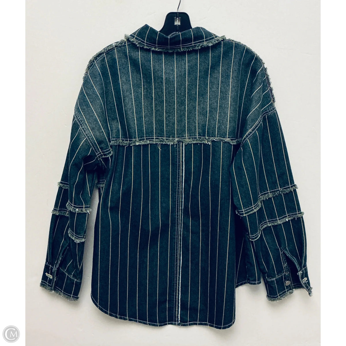 Top Long Sleeve By Cmf In Striped Pattern, Size: S