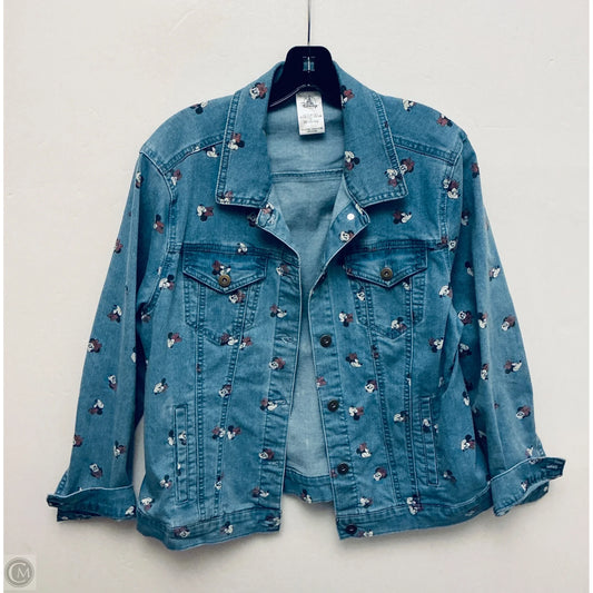 Jacket Denim By Disney In Blue, Size: L