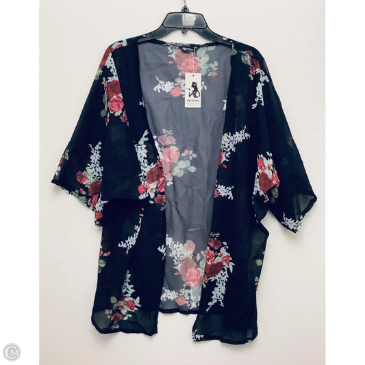 Kimono By Cmf In Black & Pink, Size: 3x