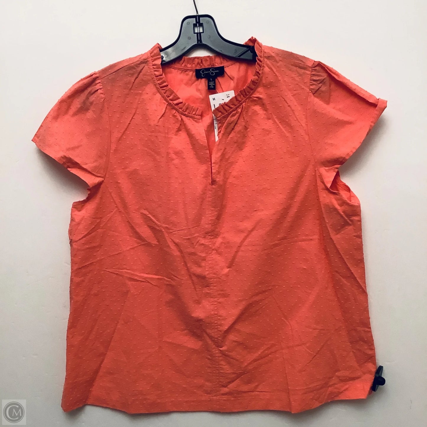 Top Short Sleeve By Jessica Simpson In Pink, Size: L