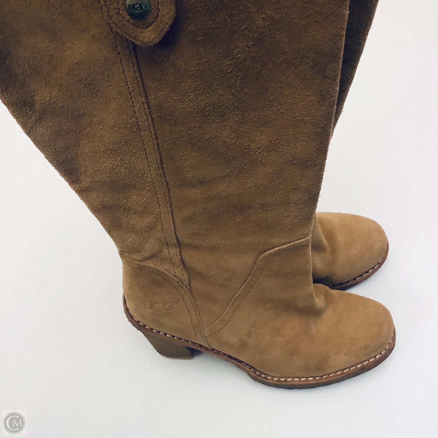 Boots Designer By Ugg In Tan, Size: 5