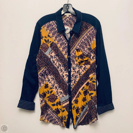 Top Long Sleeve By Oddi In Multi-colored, Size: Xl