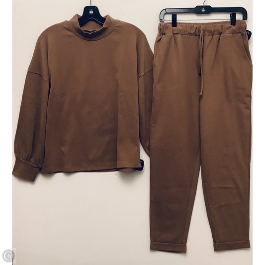 Lounge Set Pants By Clothes Mentor In Brown, Size: M