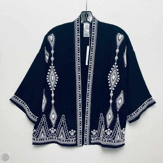 Cardigan By Chicos In Black & White, Size: Xs