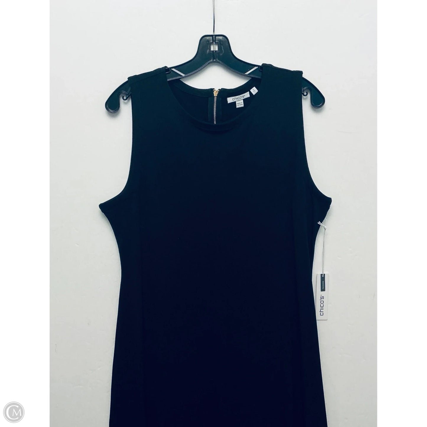 Dress Party Long By Chicos In Black, Size: L