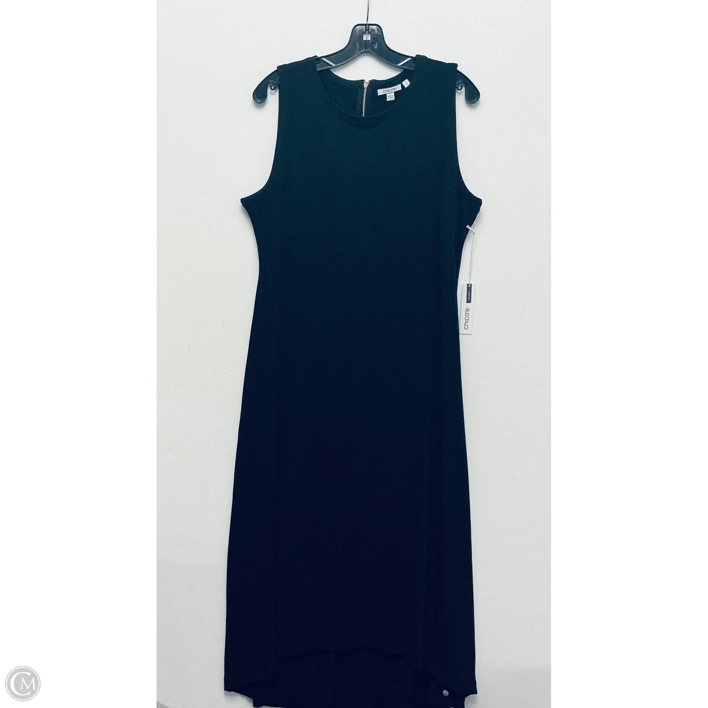 Dress Party Long By Chicos In Black, Size: L