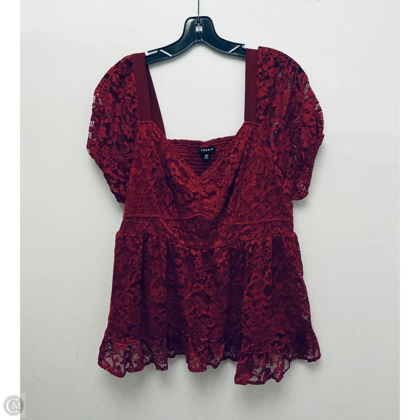 Top Short Sleeve By Torrid In Red, Size: Xl