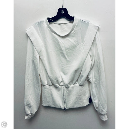 Sweatshirt Crewneck By Emery Rose In White, Size: M
