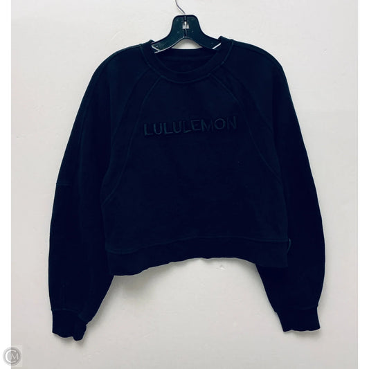 Sweatshirt Crewneck By Lululemon In Black, Size: M