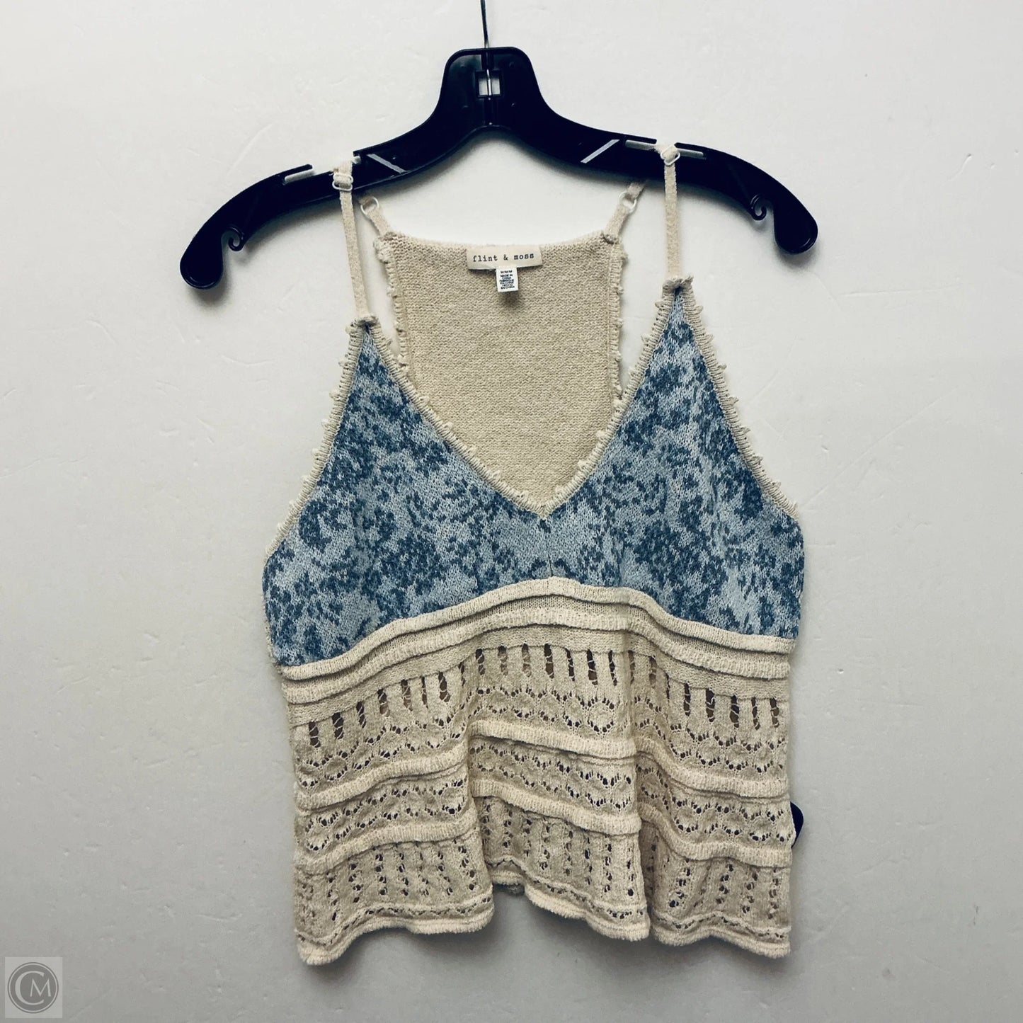 Top Sleeveless By Clothes Mentor In Cream, Size: M