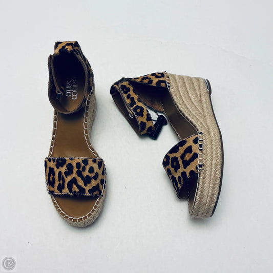Shoes Heels Wedge By Franco Sarto In Animal Print, Size: 8