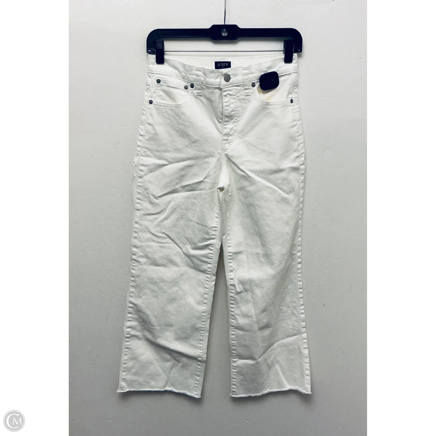Jeans Wide Leg By J. Crew In White Denim, Size: 2