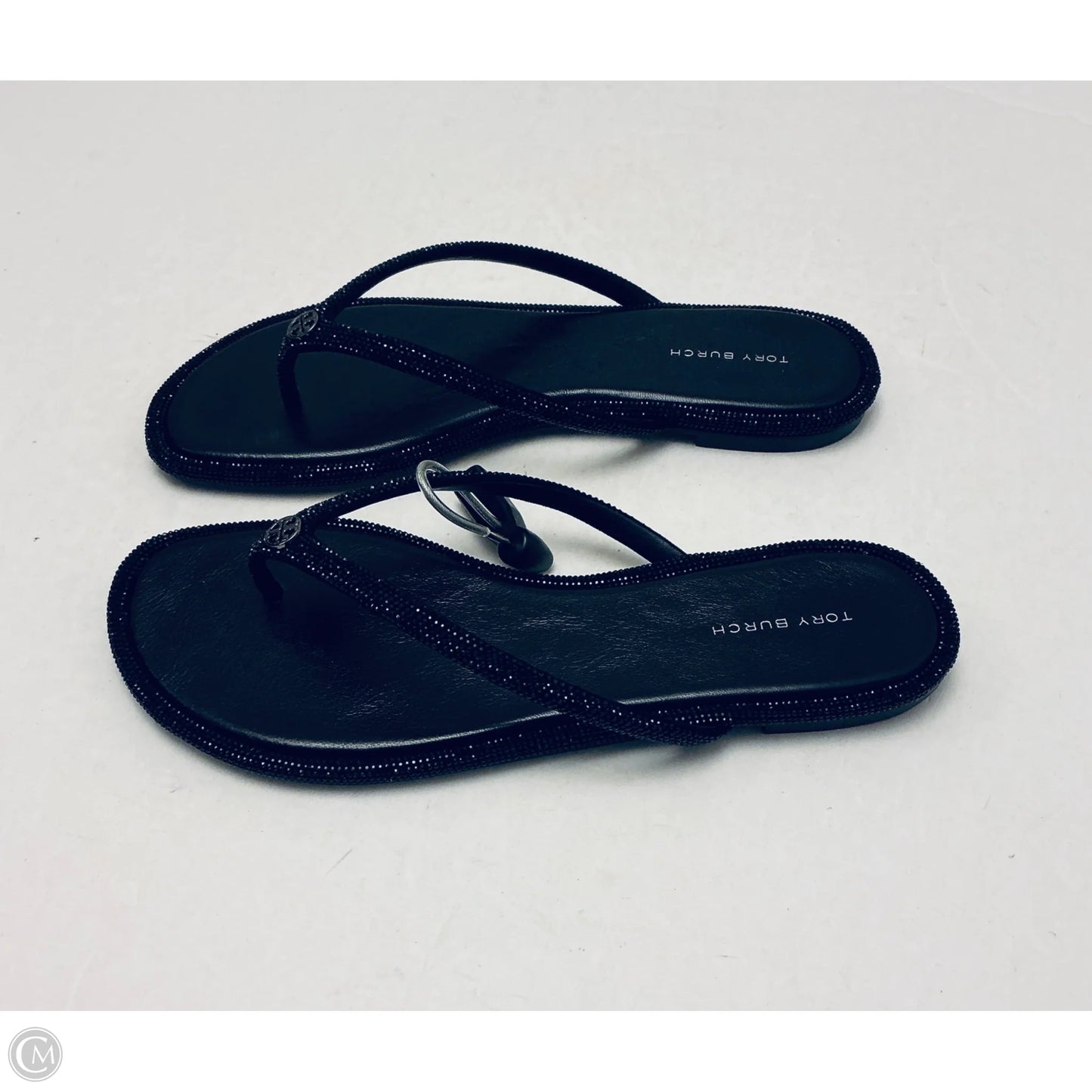 Sandals Designer By Tory Burch In Black, Size: 8