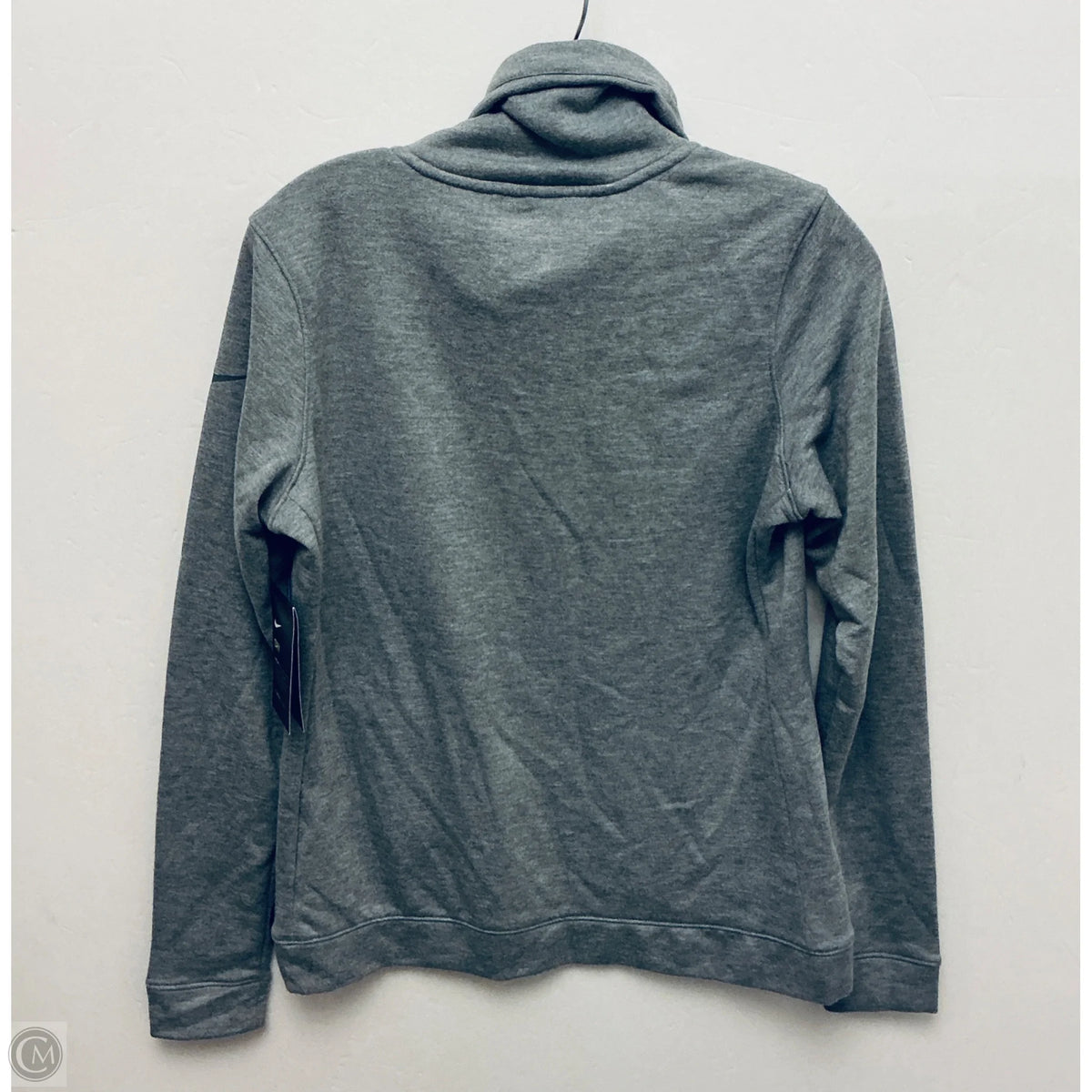 Sweatshirt Collar By Nike In Grey, Size: S