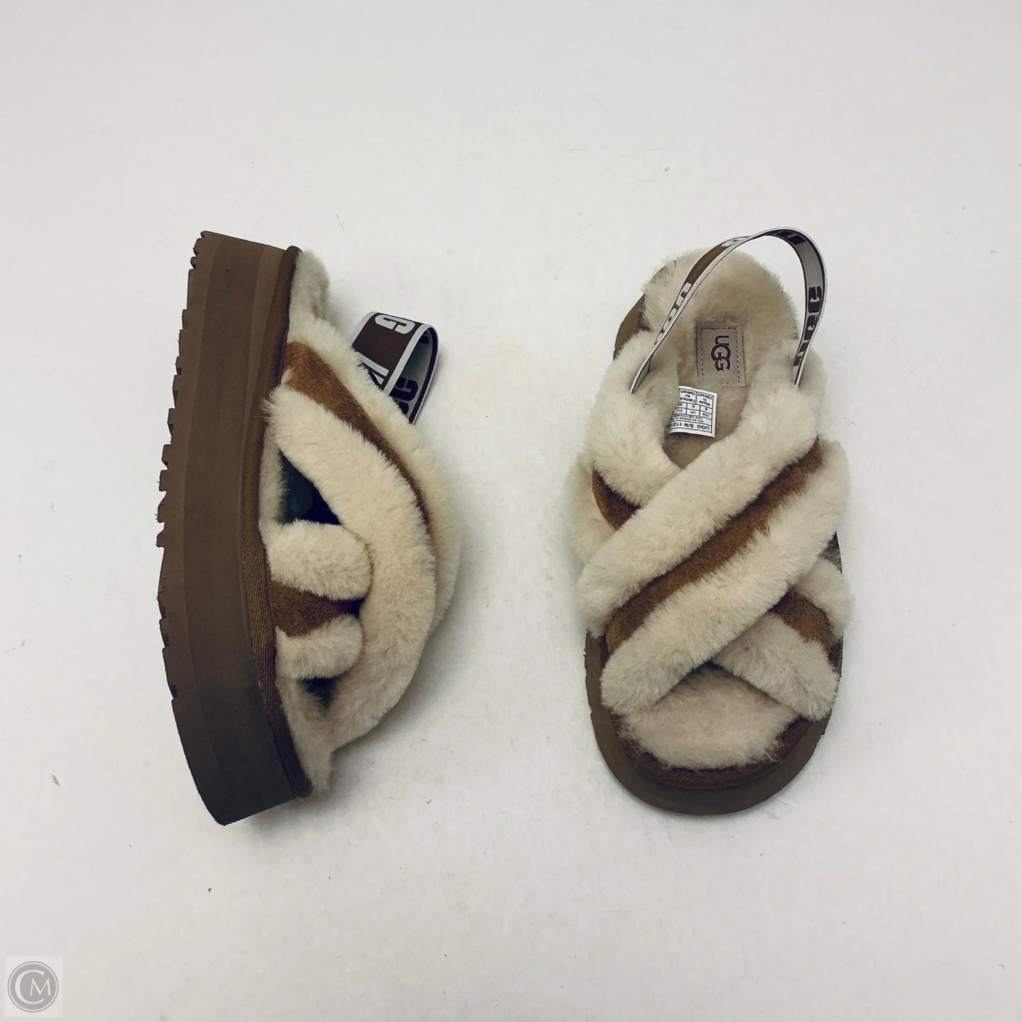 Sandals Designer By Ugg In Tan, Size: 8