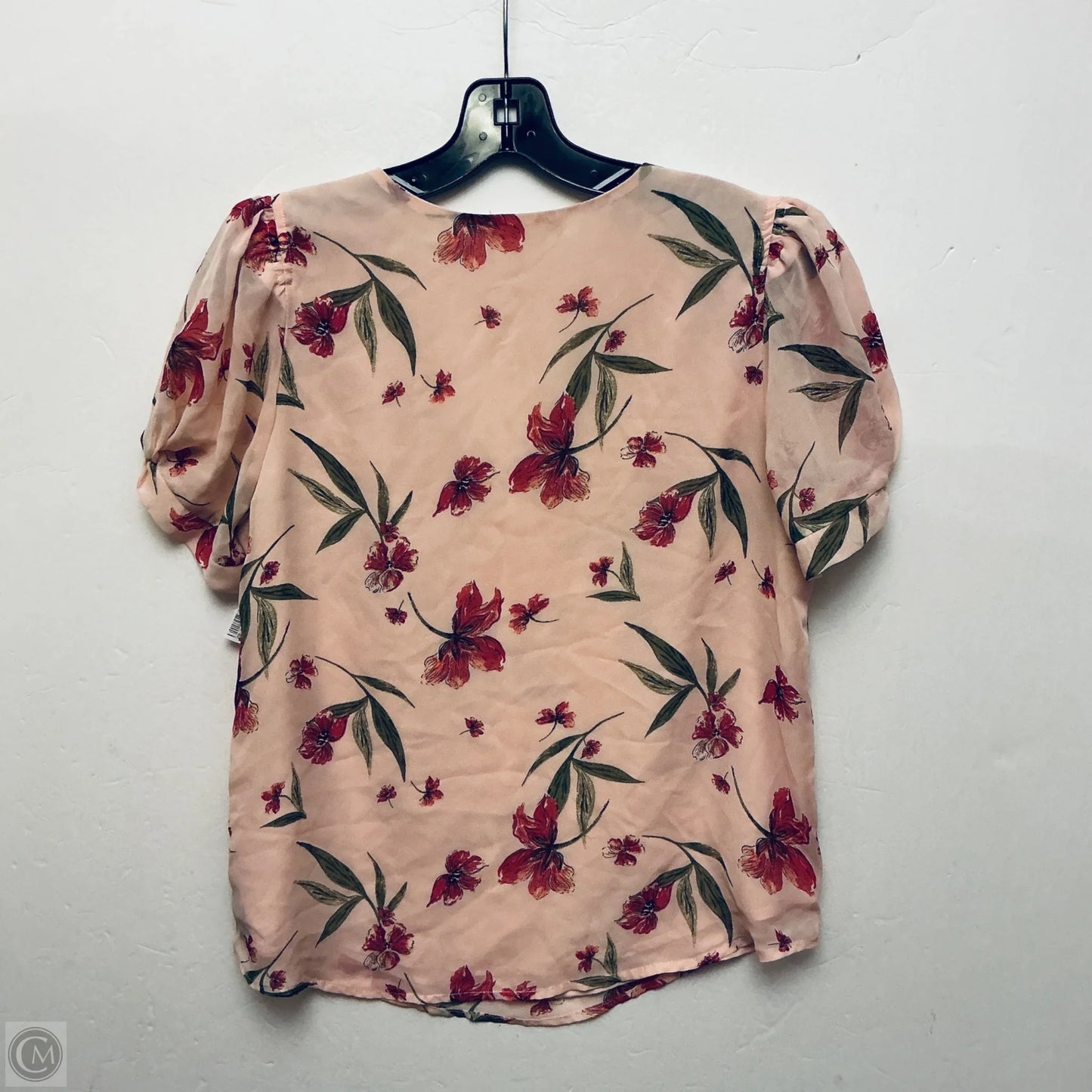 Top Short Sleeve By Pleione In Pink, Size: S