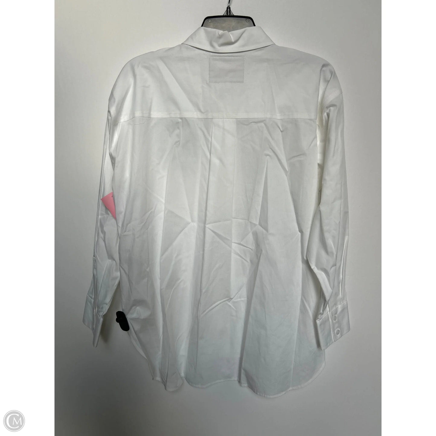 Top Long Sleeve Designer By Karl Lagerfeld In White, Size: S