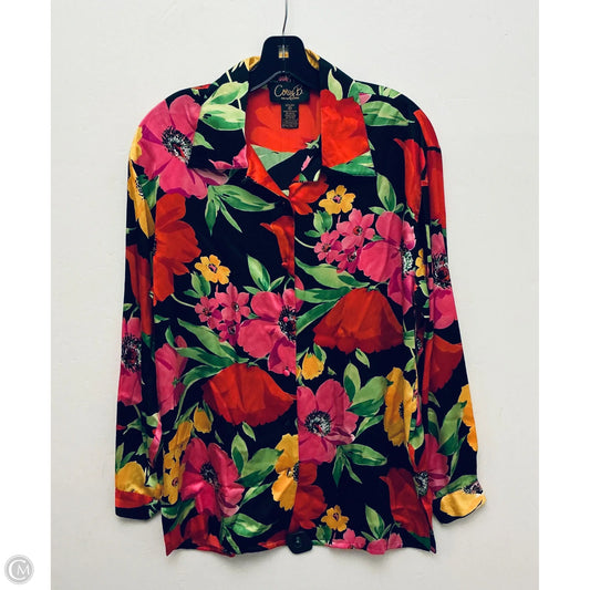 Top Long Sleeve By Clothes Mentor In Floral Print, Size: M