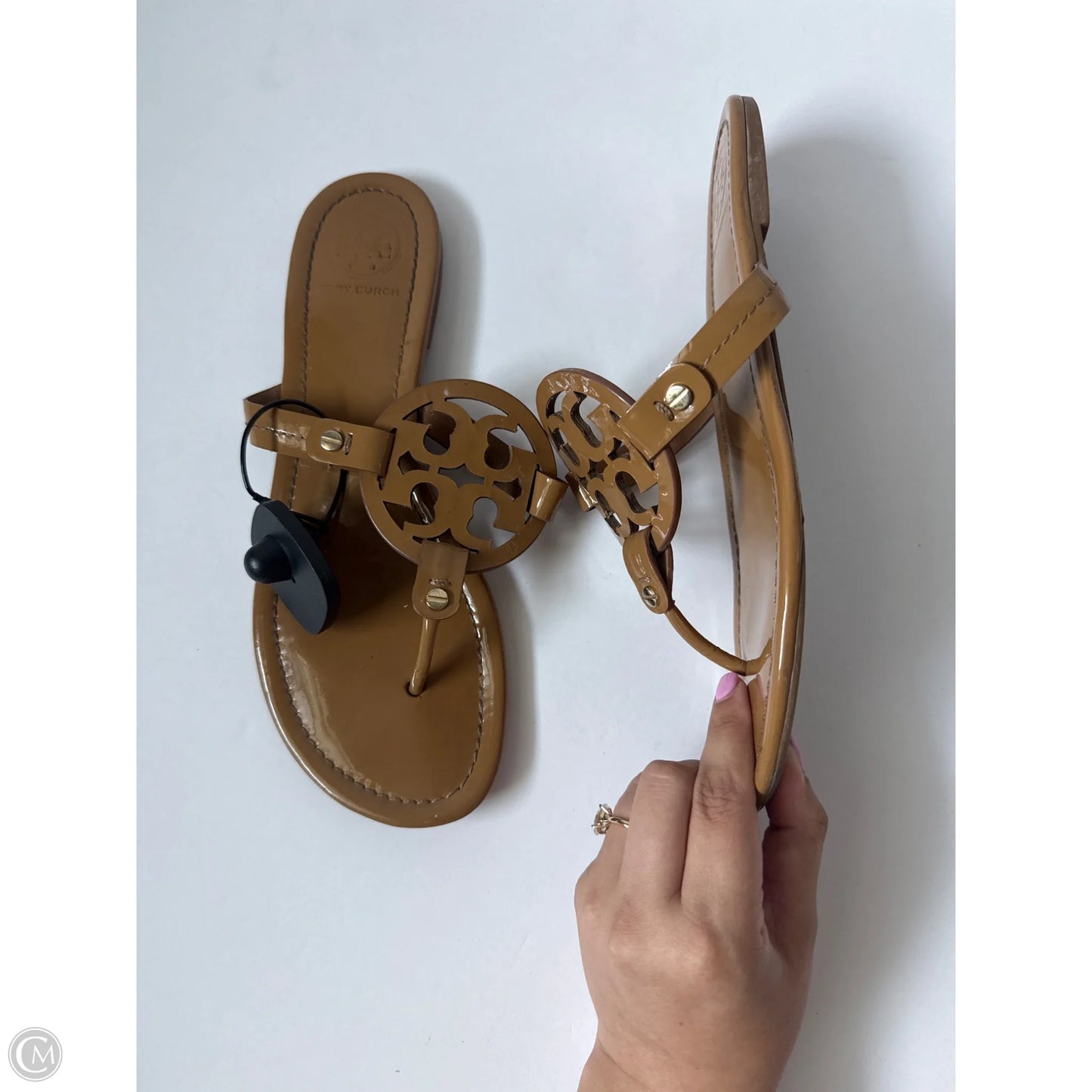 Sandals Designer By Tory Burch In Beige, Size: 9.5