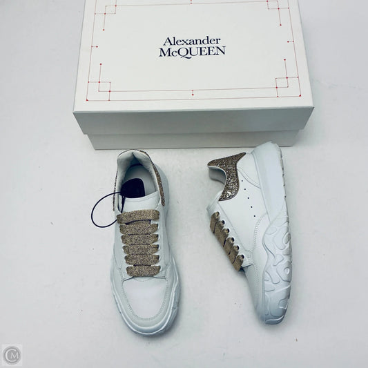 Shoes Luxury Designer By Alexander Mcqueen In White, Size: 7.5