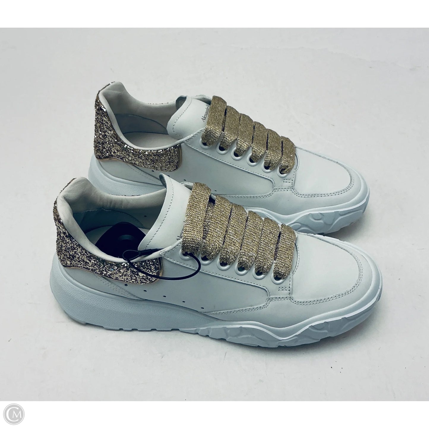 Shoes Luxury Designer By Alexander Mcqueen In White, Size: 7.5