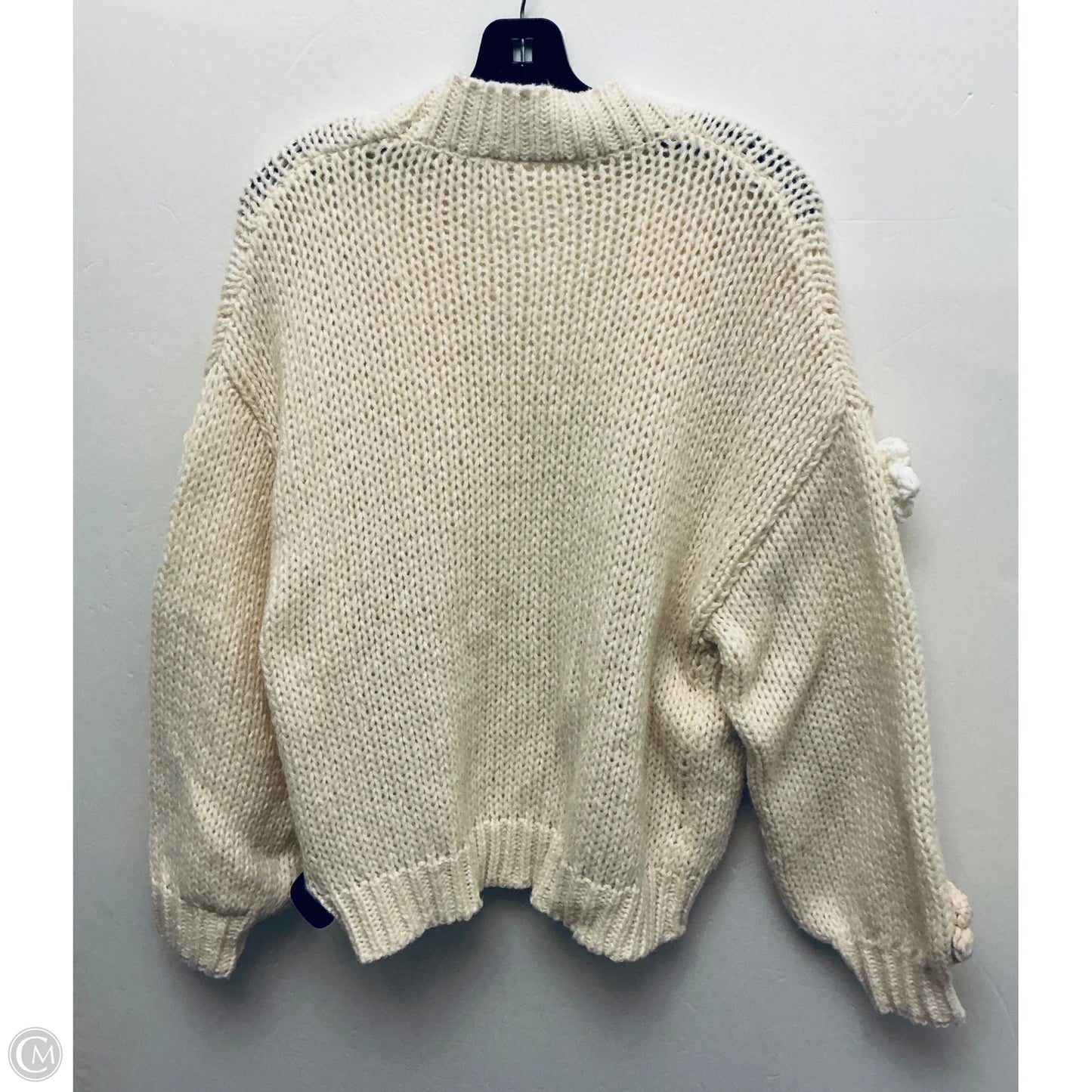 Sweater Cardigan By Maeve In Cream, Size: Osfm
