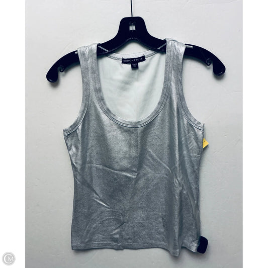 Top Sleeveless By Boston Proper In Silver, Size: Xs