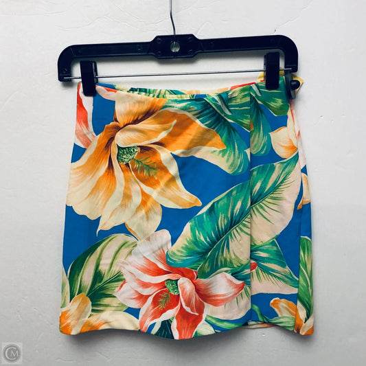 Skort By Boston Proper In Floral Print, Size: Xxs