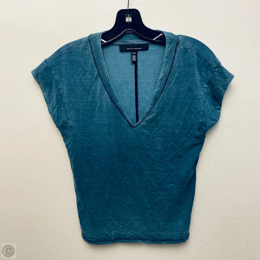 Top Short Sleeve By White House Black Market In Blue, Size: Xxs