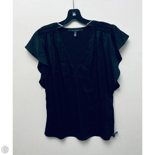 Top Short Sleeve By White House Black Market In Black, Size: Xs