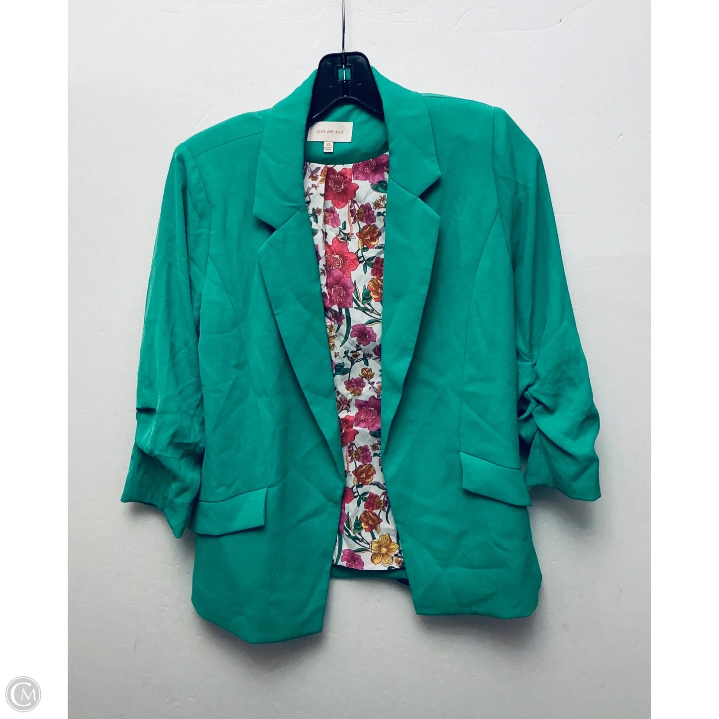 Blazer By Skies Are Blue In Green, Size: Xs
