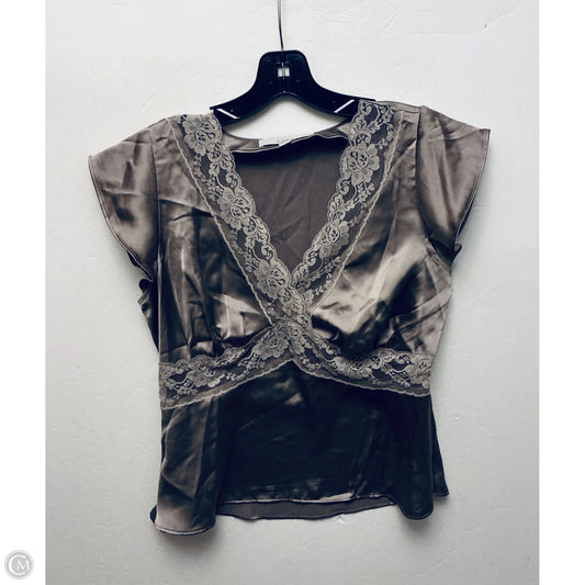 Top Sleeveless By Loft In Brown, Size: S