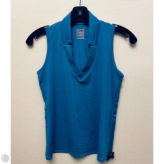 Top Sleeveless By Lucky In Love In Blue, Size: Xs