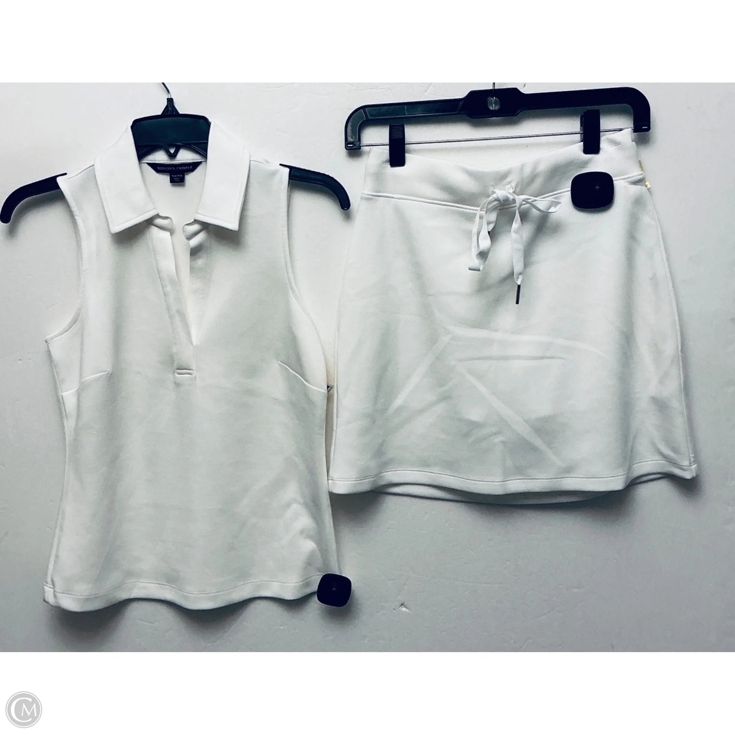 Skirt Set 2pc By Boston Proper In White, Size: Xxs