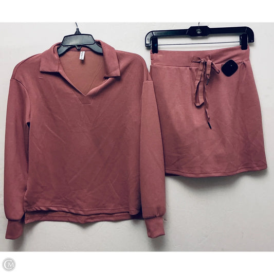 Skirt Set 2pc By Clothes Mentor In Pink, Size: Xs