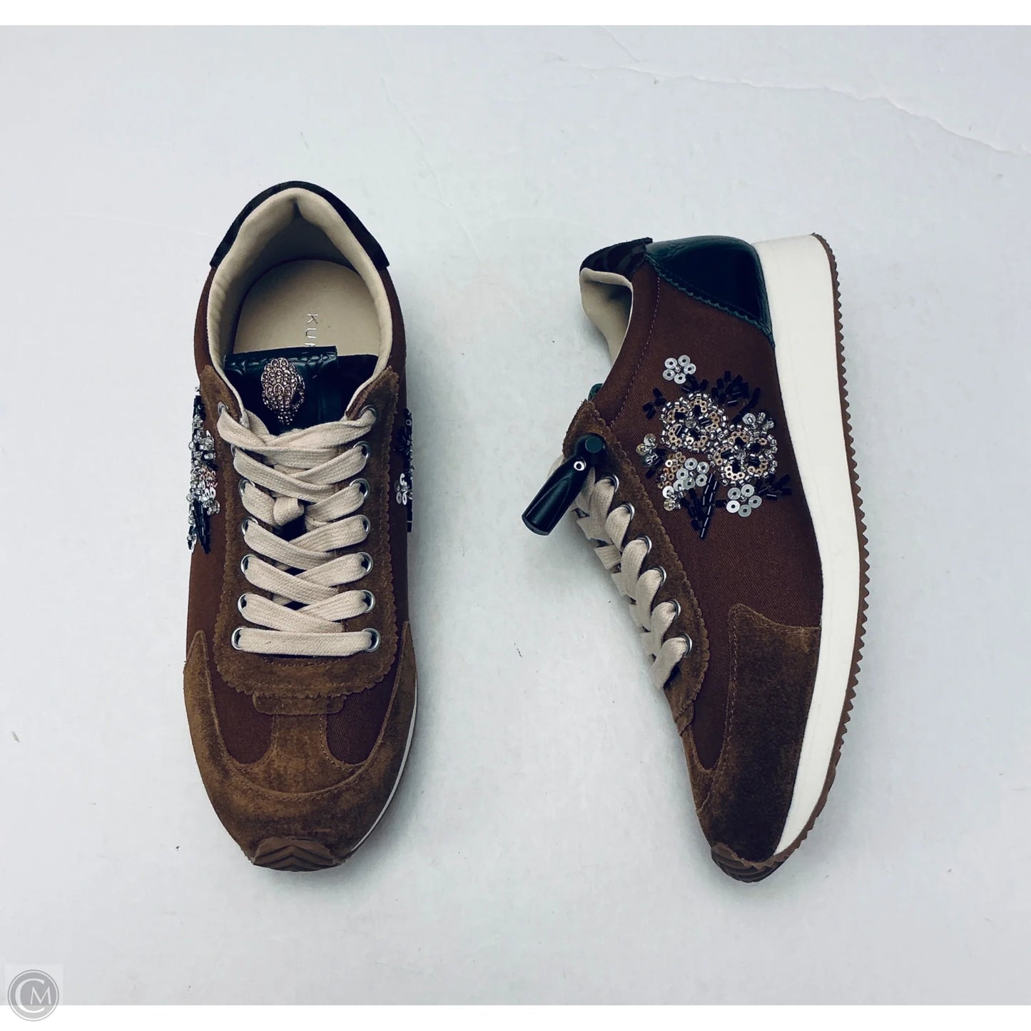 Shoes Designer By Kurt Geiger In Brown & Green, Size: 9