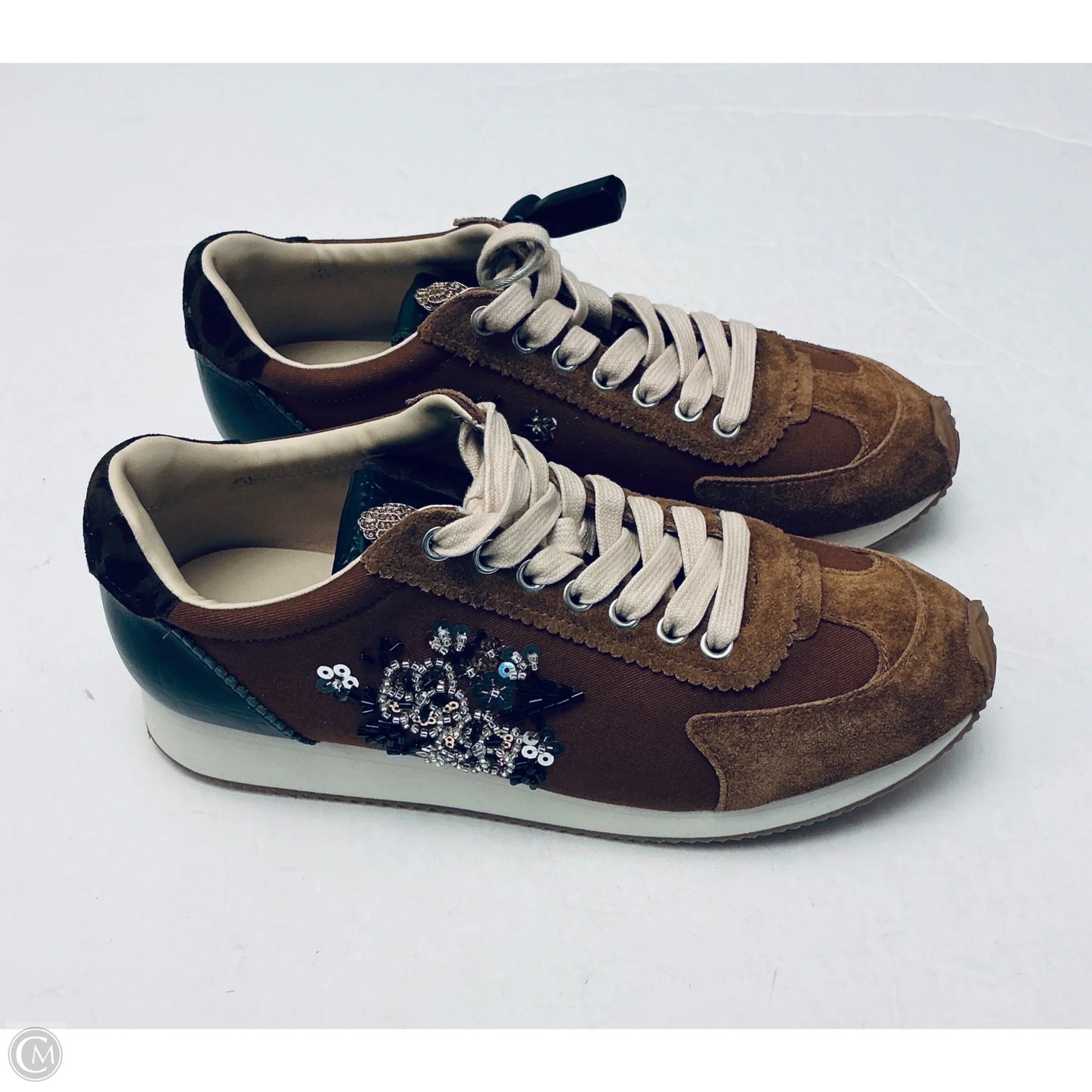 Shoes Designer By Kurt Geiger In Brown & Green, Size: 9