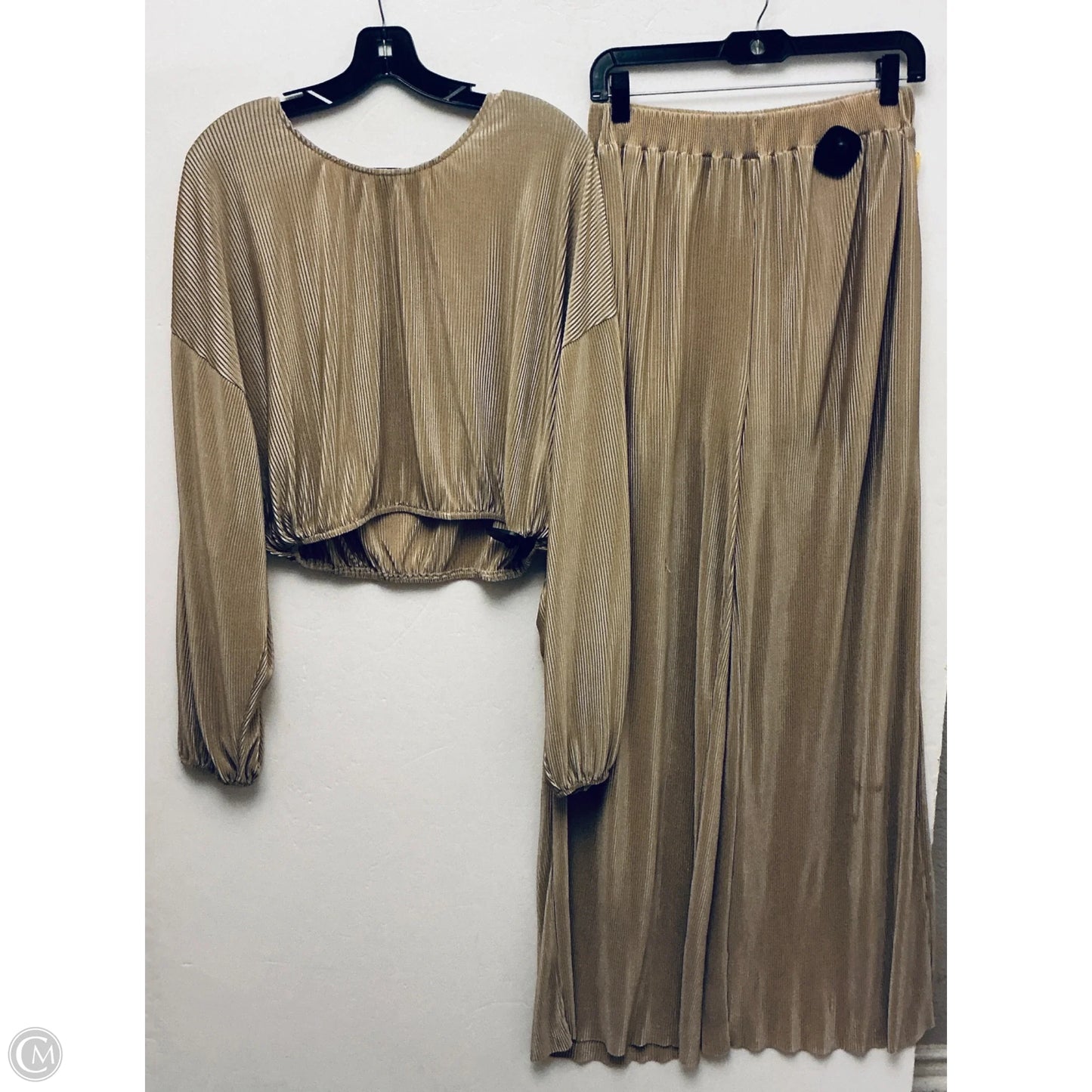Pants Set 2pc By Clothes Mentor In Beige, Size: M