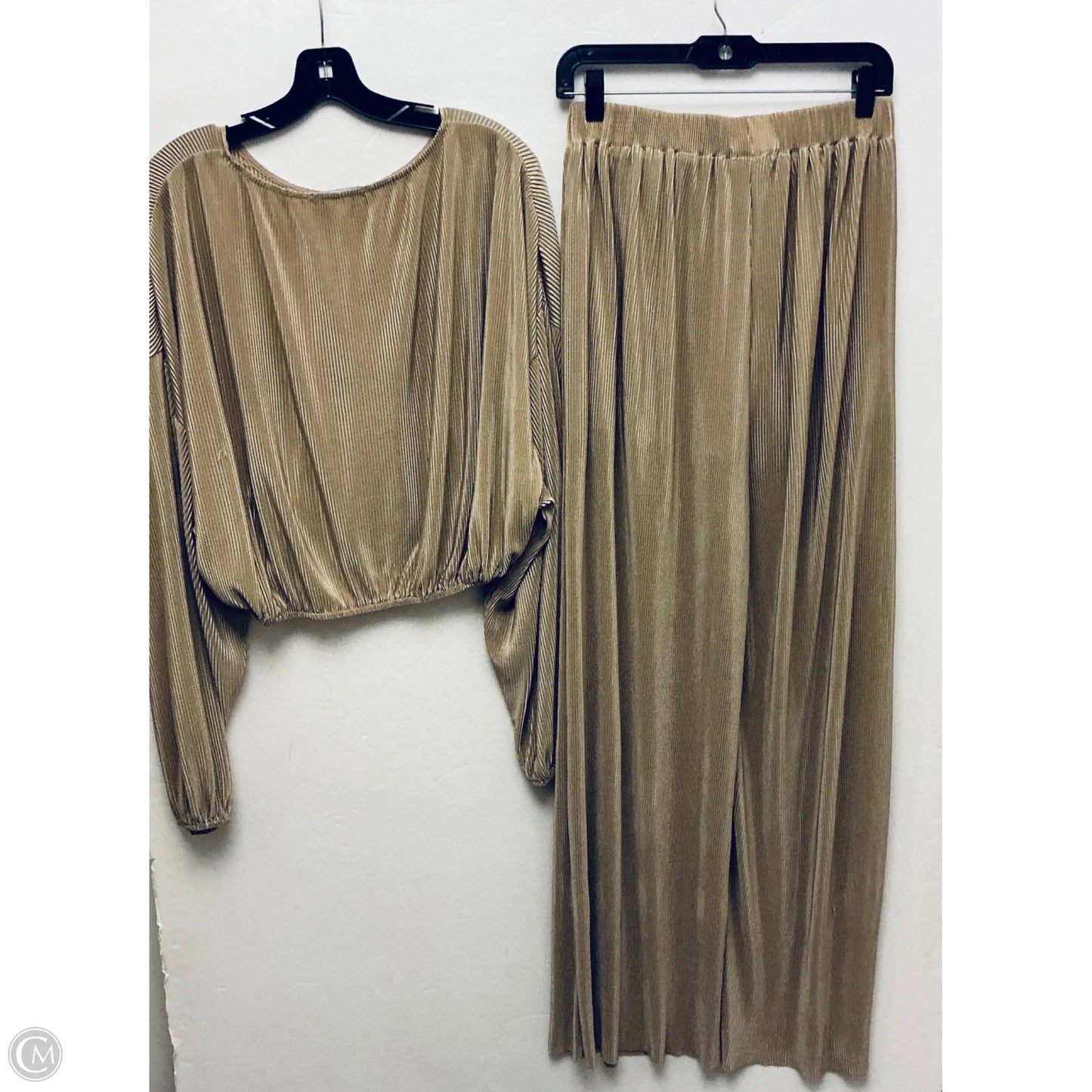 Pants Set 2pc By Clothes Mentor In Beige, Size: M