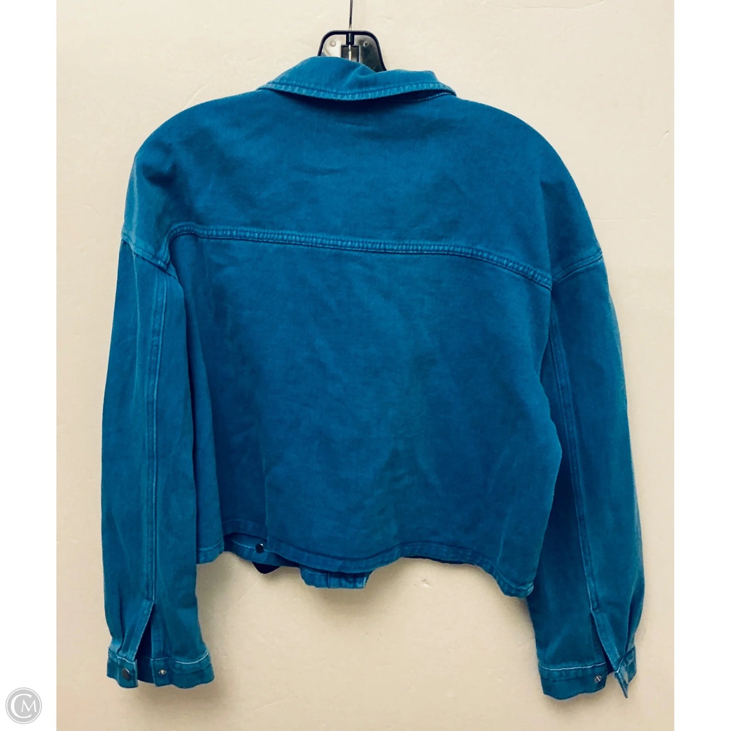 Jacket Shirt By Easel In Blue, Size: L