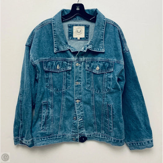 Jacket Denim By Fantastic Fawn In Blue Denim, Size: S