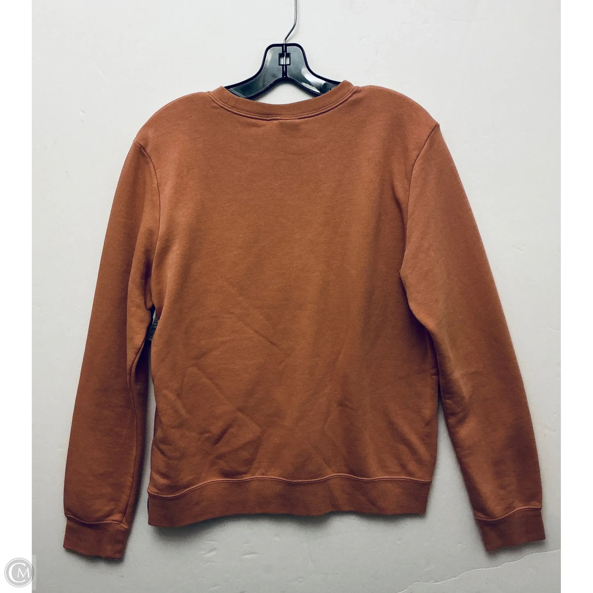 Sweatshirt Collar By Nike In Orange, Size: M