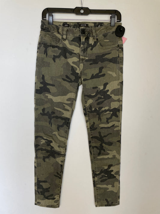 Jeans Skinny By Miss Me In Camouflage Print, Size: 2