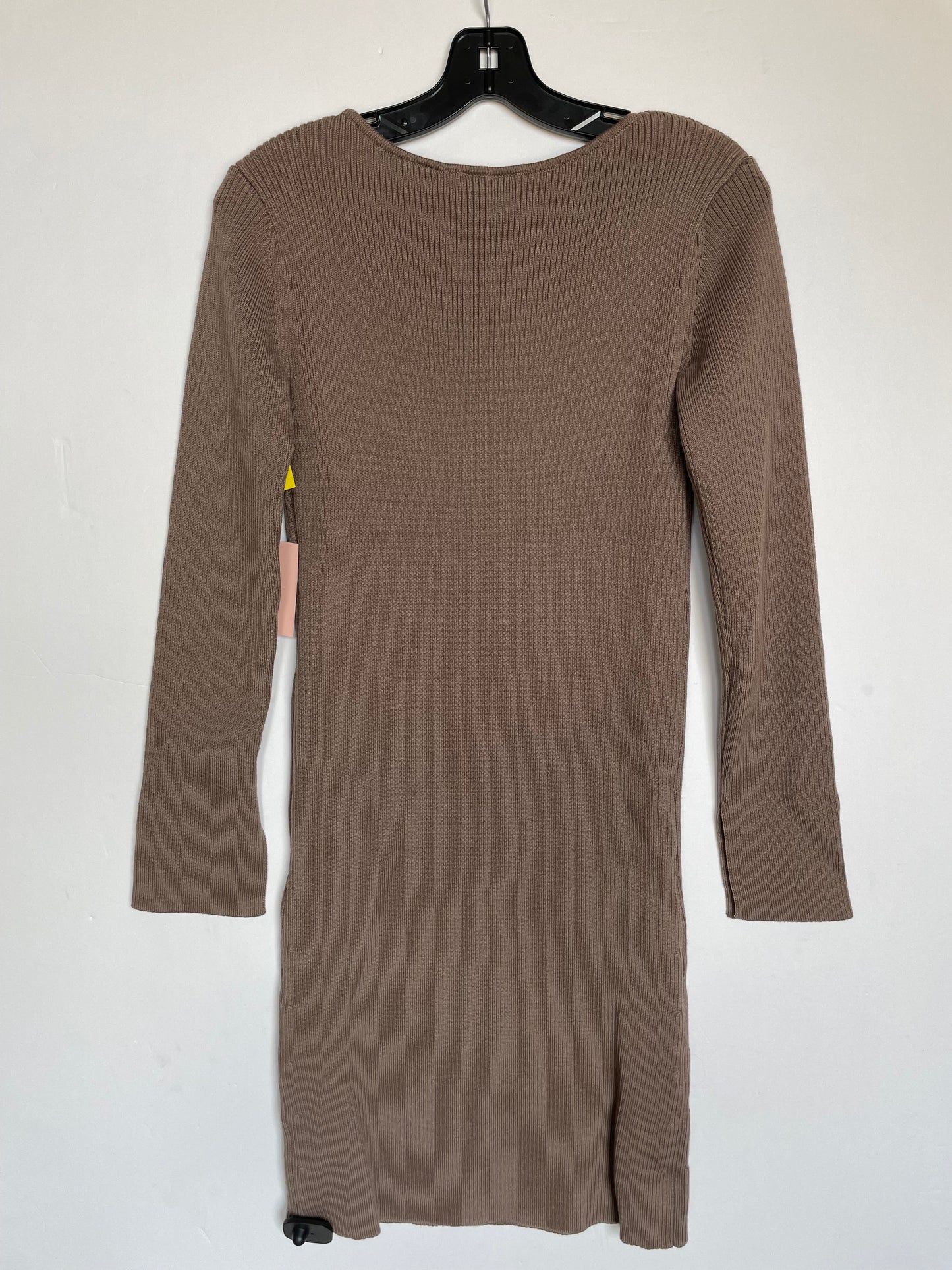 Dress Casual Midi By Cmc In Taupe, Size: S